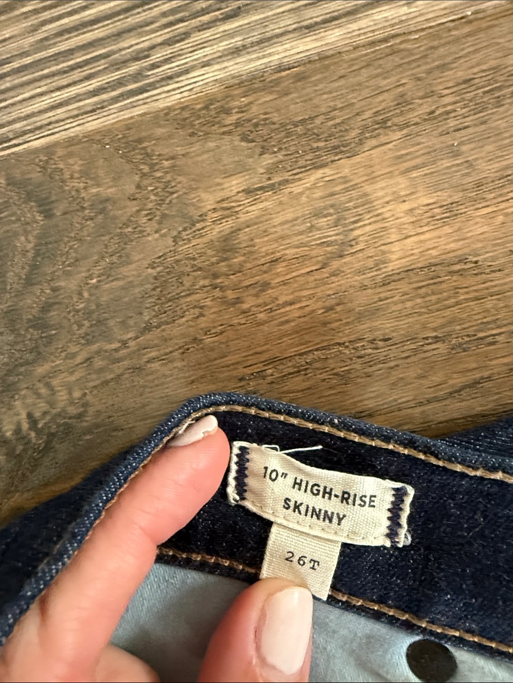 Madewell 10” High-Rise Skinny Jeans 26 Tall - Picture 3 of 4